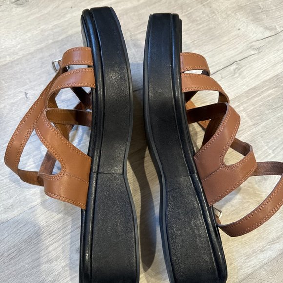 COPY - CAVERLEY Cal Wedge Sandals - brown, size 11 - Picture 5 of 7